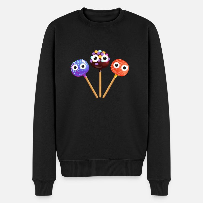 sucette,cakepop,sucette,gâteau - Pull Premium bio Homme - noir