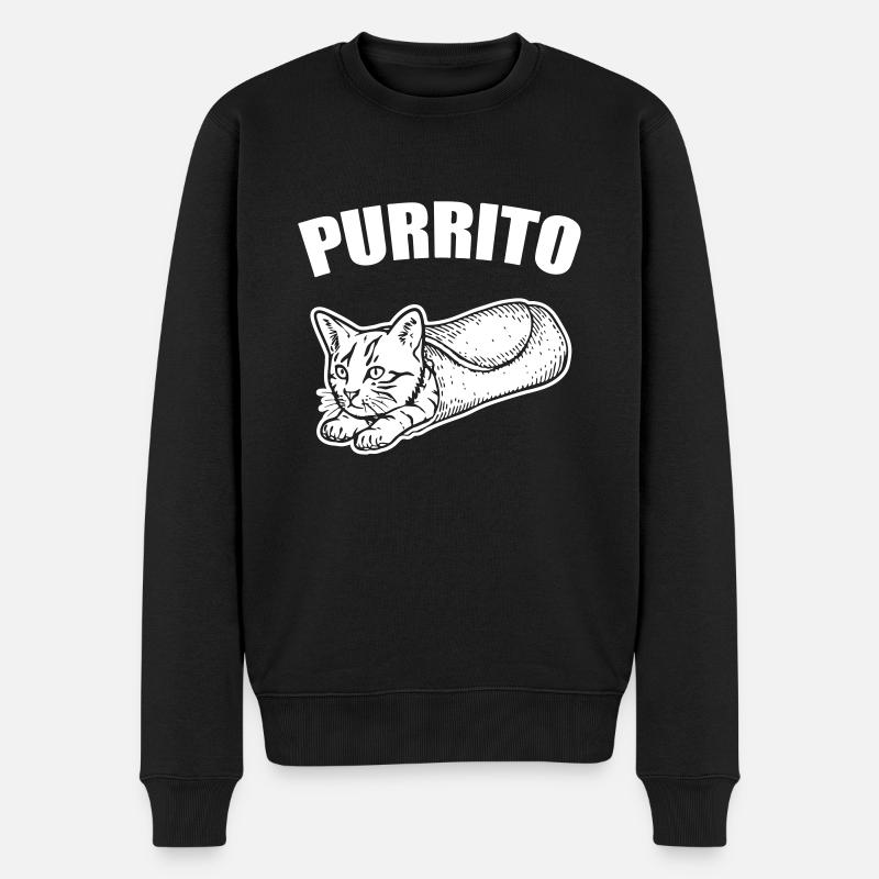 Purrito - Pull Premium bio Homme - noir