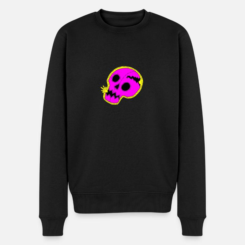 Crâne pourpre - Pull Premium bio Homme - noir