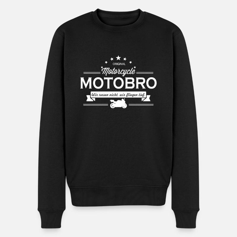 Motobro Superbike (Vector) - Männer Premium Bio Pullover - Schwarz