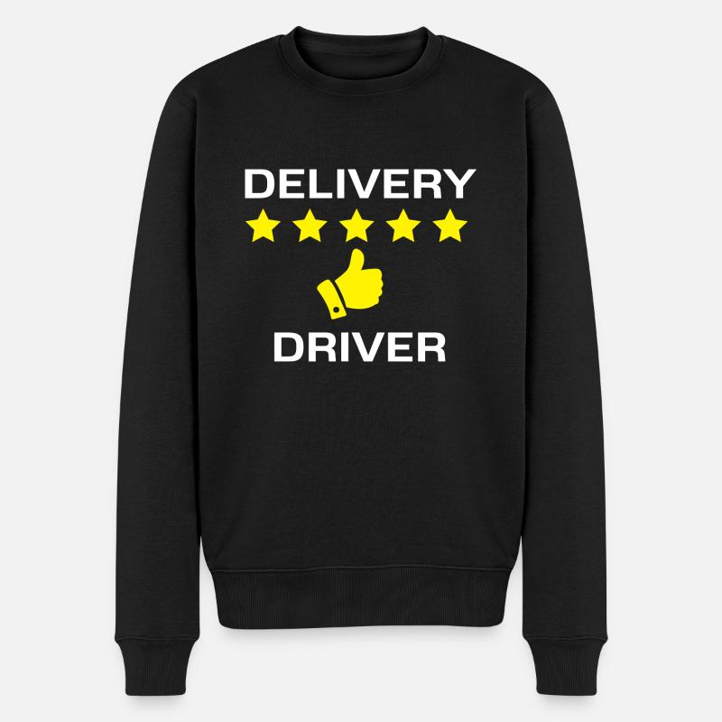 Delivery Driver - Männer Premium Bio Pullover - Schwarz