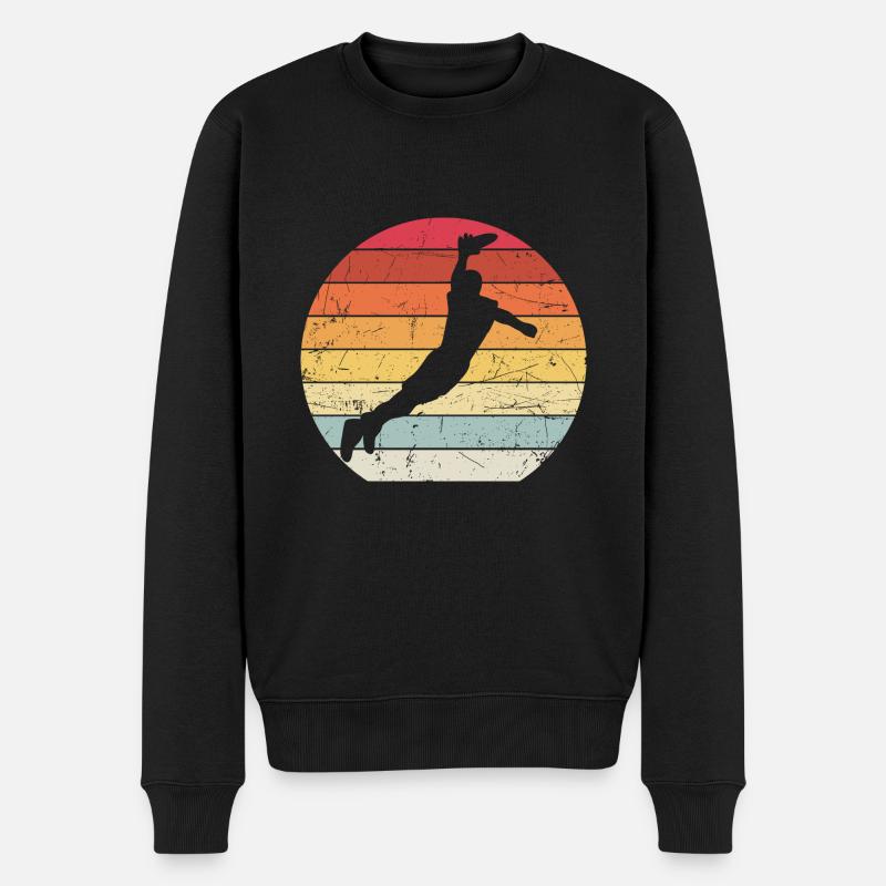 Frisbee - Männer Premium Bio Pullover - Schwarz