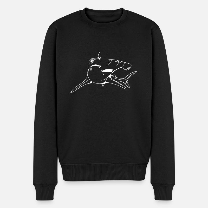 Requin-marteau dangereusement élégant - Pull Premium bio Homme - noir