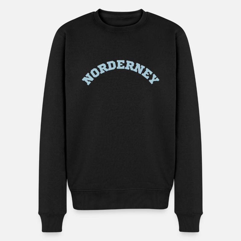 Norderney - Männer Premium Bio Pullover - Schwarz
