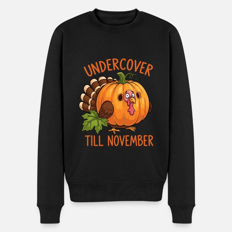 Undercover Truthahn - Männer Premium Bio Pullover - Schwarz