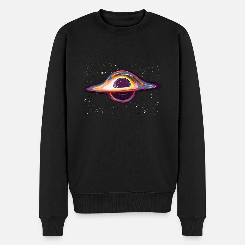Black Hole - Männer Premium Bio Pullover - Schwarz
