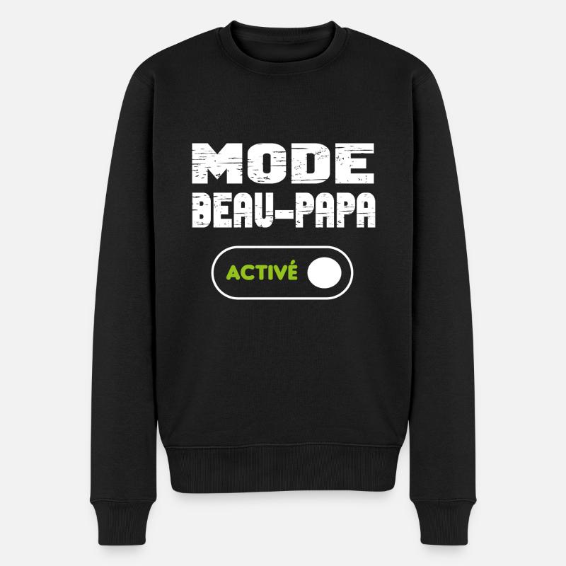 Mode beau-papa activé - Pull Premium bio Homme - noir