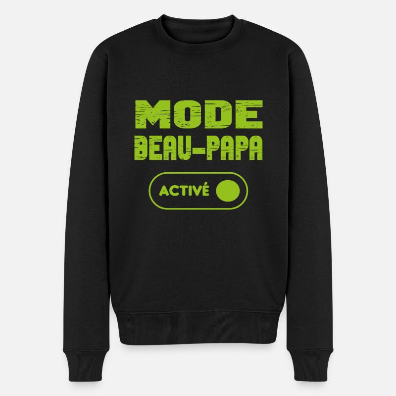 Mode beau-papa activé - Pull Premium bio Homme - noir