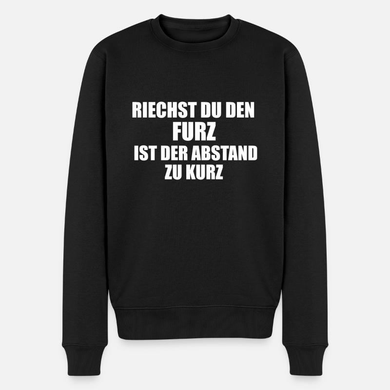 Lustige Sprüche Spruch - Männer Premium Bio Pullover - Schwarz