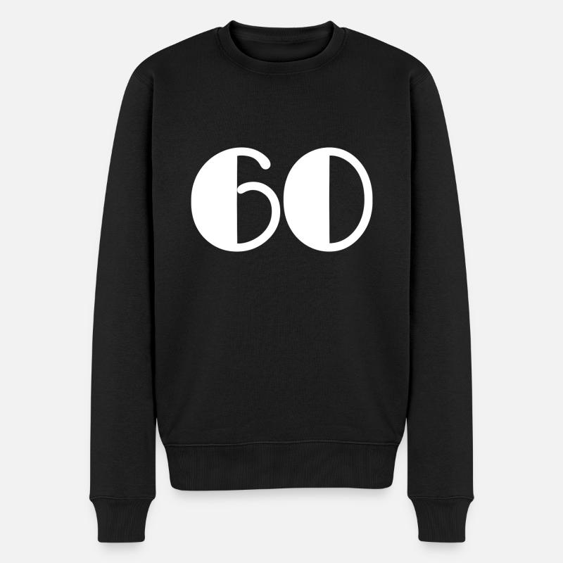 60. JUBILÄUM. ALLES GUTE ZUM GEBURTSTAG - Männer Premium Bio Pullover - Schwarz