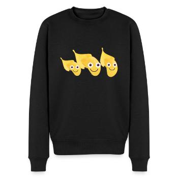 ChipsFamille,Chips,Knappern,Famille - Pull Premium bio Homme - noir - Devant - Nico (187cm)