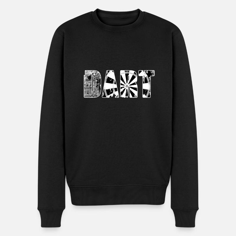 dart,graffiti,malerei,dartscheibe,darts - Männer Premium Bio Pullover - Schwarz