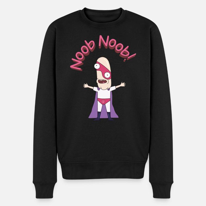 Rick and Morty Noob Noob - Männer Premium Bio Pullover - Schwarz