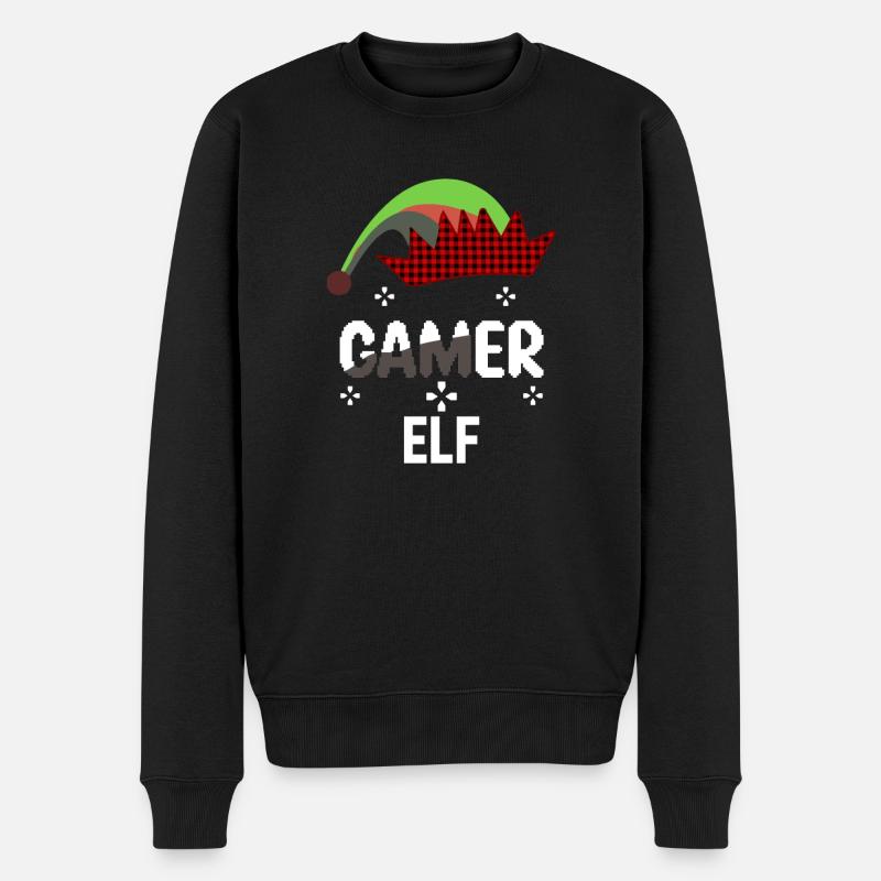 Christmas time - Männer Premium Bio Pullover - Schwarz