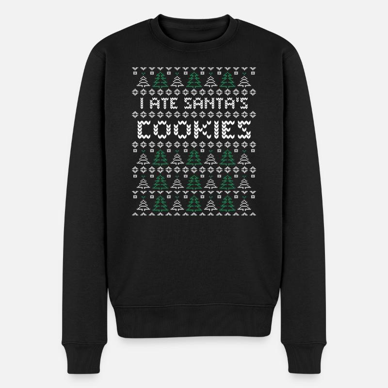 Cookies moche Noël - Pull Premium bio Homme - noir