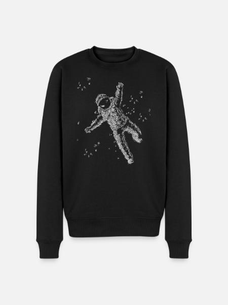Astronaut in the sky - Men's Premium Organic Jumper - black