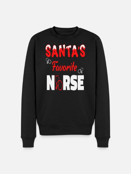 Santas Nurse - Men's Premium Organic Jumper - black