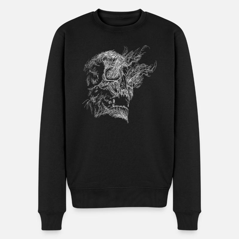 Crâne - Pull Premium bio Homme - noir