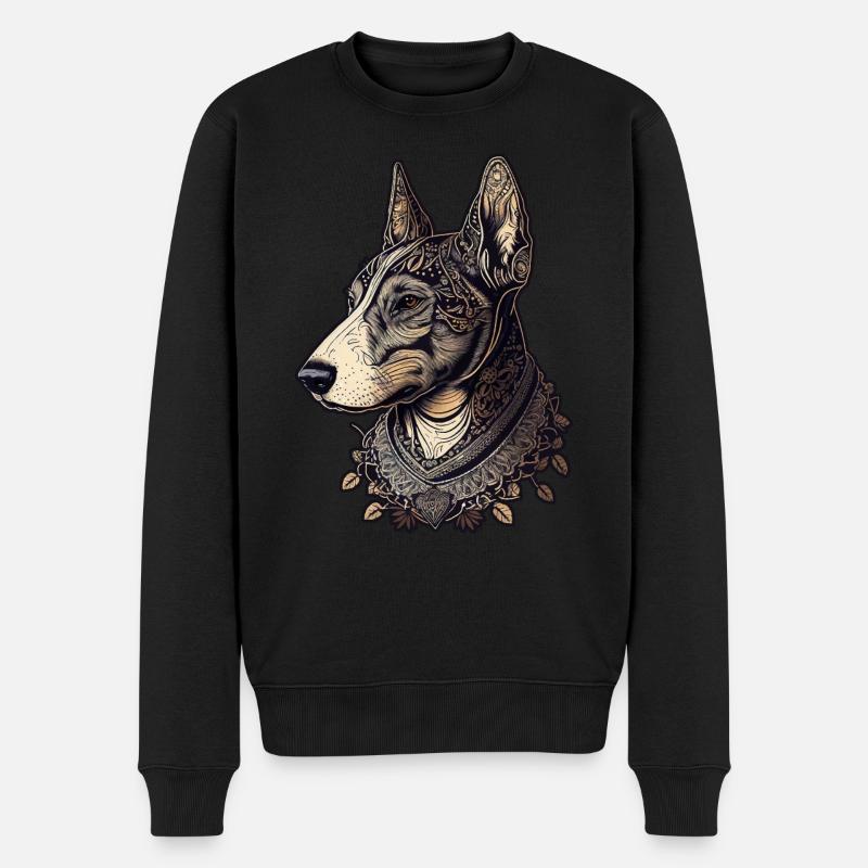 Bull terrier - Pull Premium bio Homme - noir