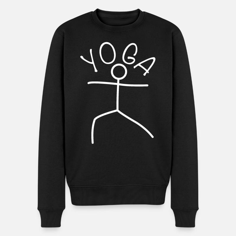 Exercice de yoga - Pull Premium bio Homme - noir