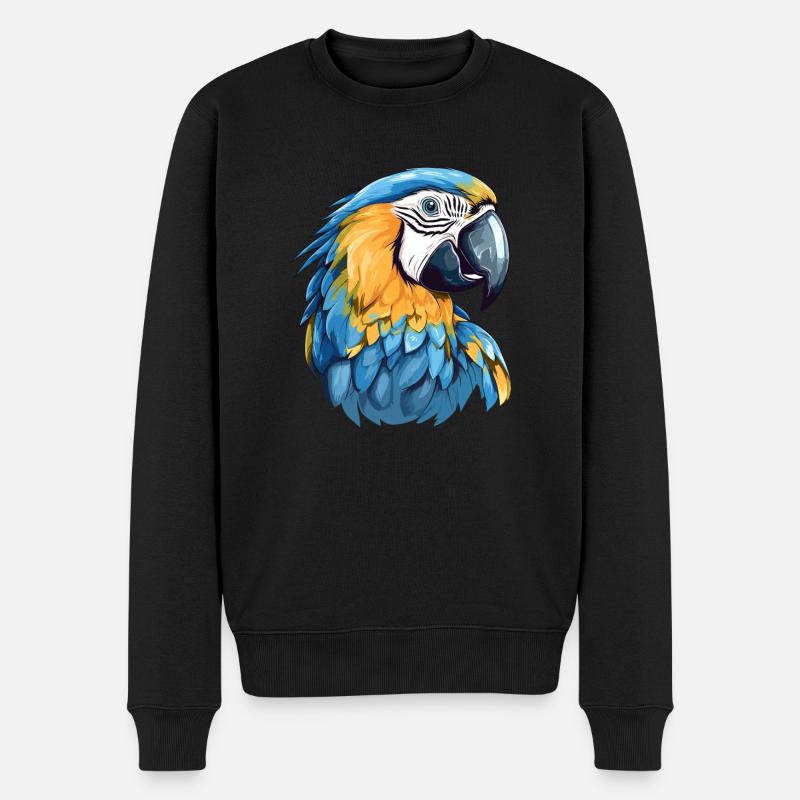 Ara bleu-or - Pull Premium bio Homme - noir