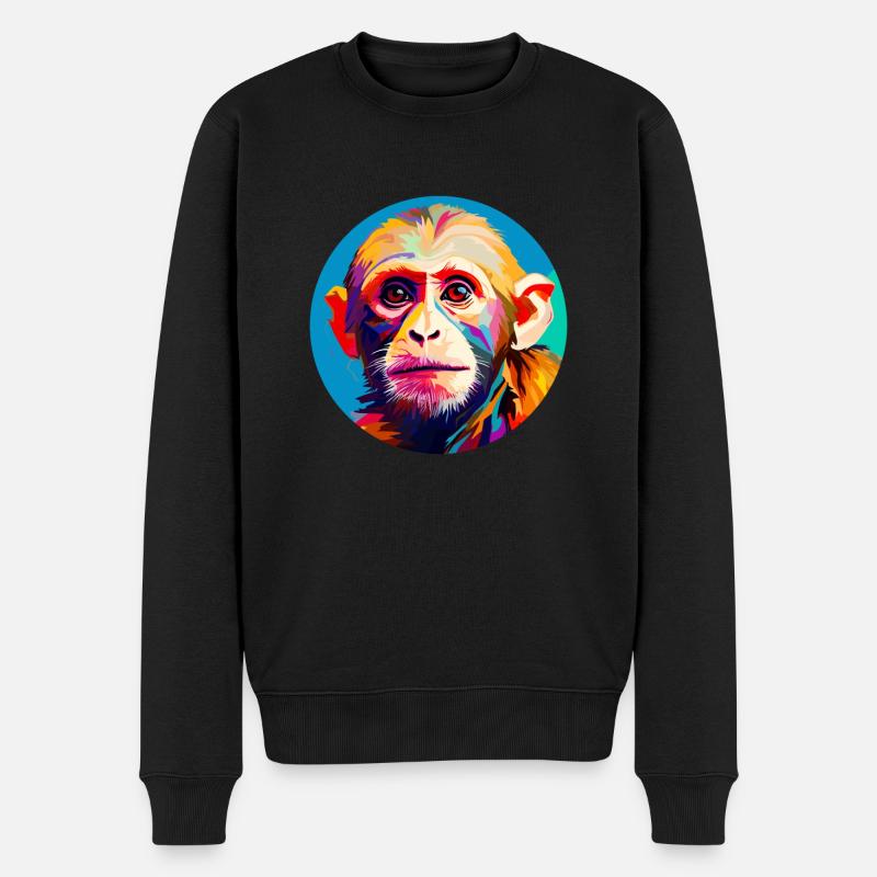 Singes capucins - Pull Premium bio Homme - noir