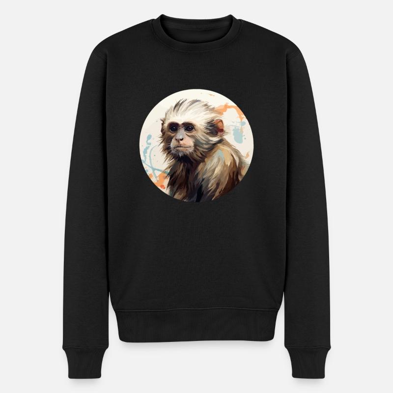 Singes capucins - Pull Premium bio Homme - noir
