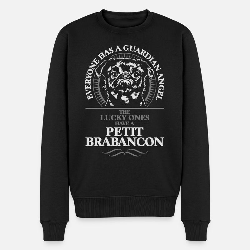GUARDIAN ANGEL PETIT BRABANCON Wilsigns Hunde - Männer Premium Bio Pullover - Schwarz