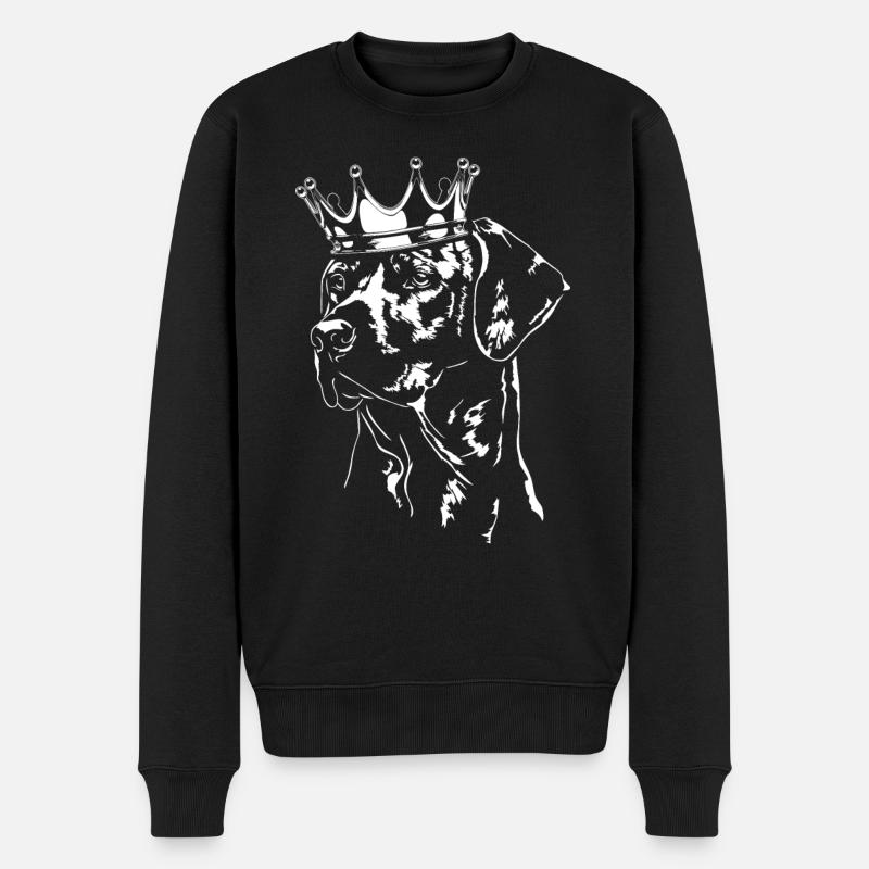 RHODESIAN RIDGEBACK Krone Hund Hunde Wilsigns - Männer Premium Bio Pullover - Schwarz