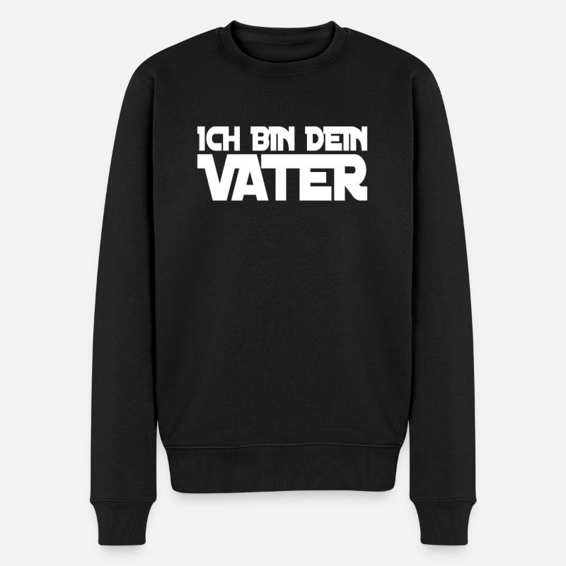 Ich bin dein Vater - Männer Premium Bio Pullover - Schwarz