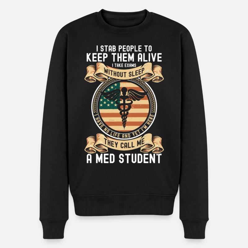 Student Computer Science - Men's Premium Organic Jumper - black