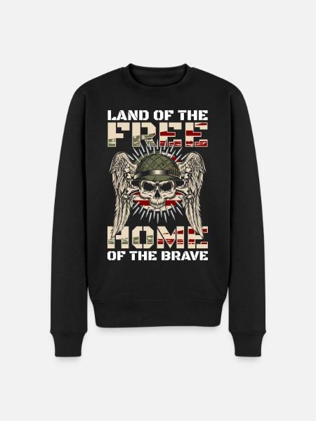 America Patriot - Men's Premium Organic Jumper - black