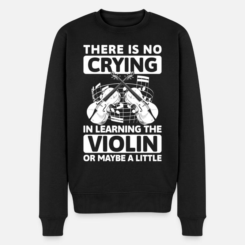 Musiker Instrument Klassik - Männer Premium Bio Pullover - Schwarz