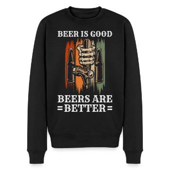Feiern Alkohol Party - Männer Premium Bio Pullover - Schwarz - Vorne - Nico (187cm)