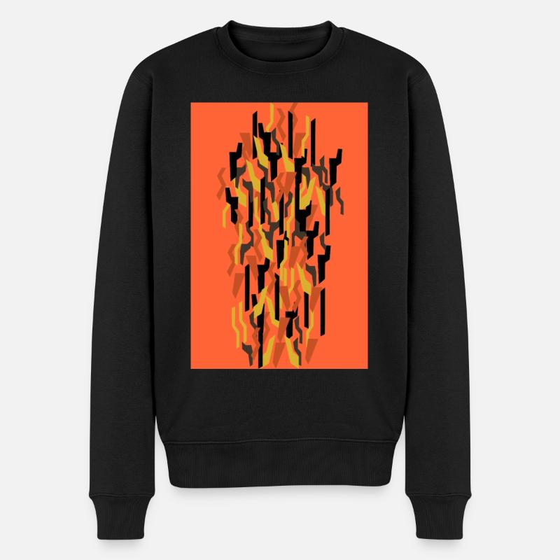 Camouflage Kunst - Männer Premium Bio Pullover - Schwarz