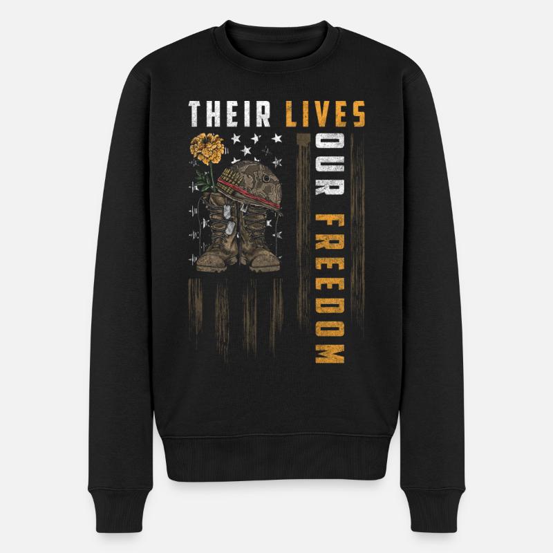 Vainqueur d’une arme militaire - Pull Premium bio Homme - noir