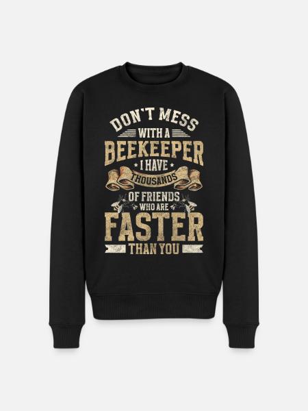 Beekeeper Breeder Honey Bee - Men's Premium Organic Jumper - black