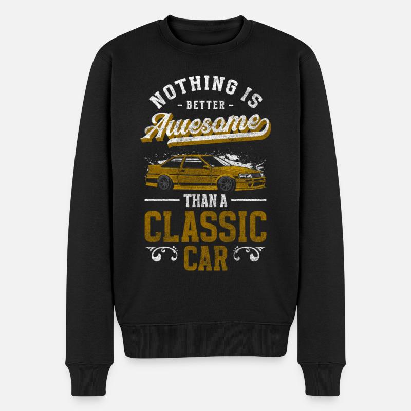 Auto Liebhaber Wertvoll - Männer Premium Bio Pullover - Schwarz
