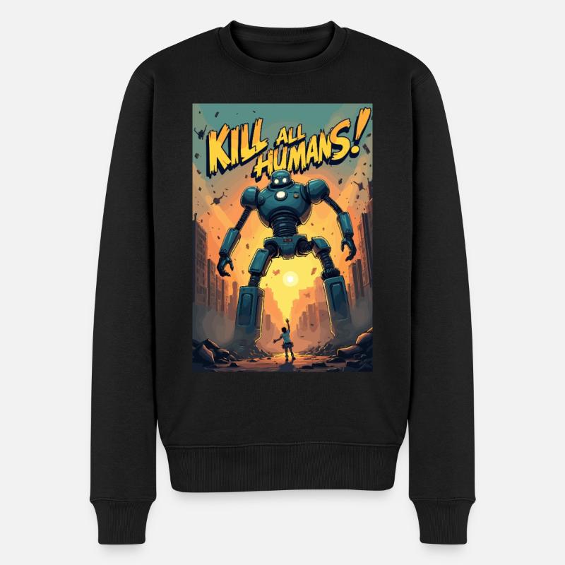 Apokalypse - Männer Premium Bio Pullover - Schwarz