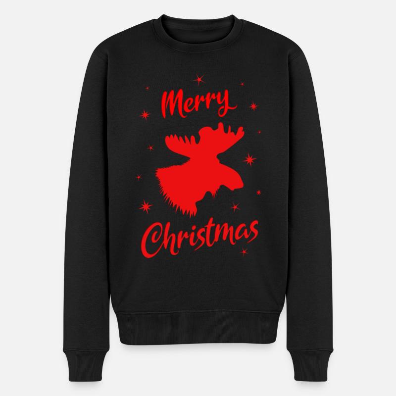 Joyeux Noël mousse - Pull Premium bio Homme - noir