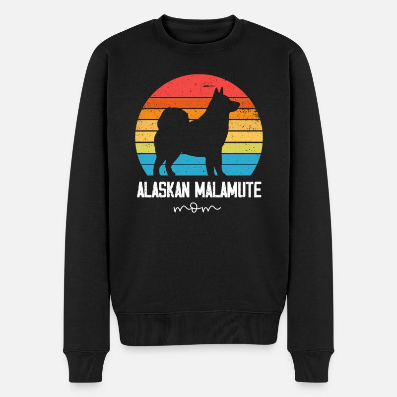 Chien Malamute d’Alaska - Pull Premium bio Homme - noir