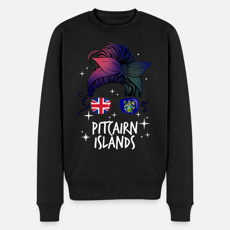 Pitcairn (Îles) - Pull Premium bio Homme - noir