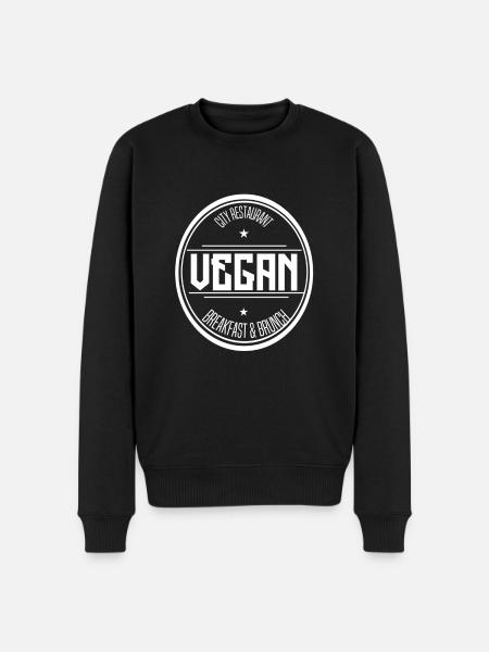 végétalien - Pull Premium bio Homme - noir