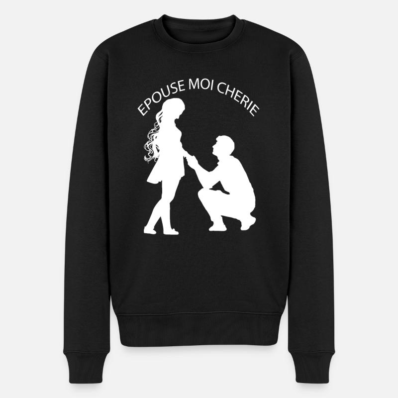 Epouse moi chérie - Pull Premium bio Homme - noir