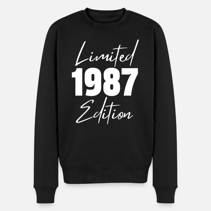 1987 Édition limitée - Pull Premium bio Homme - noir