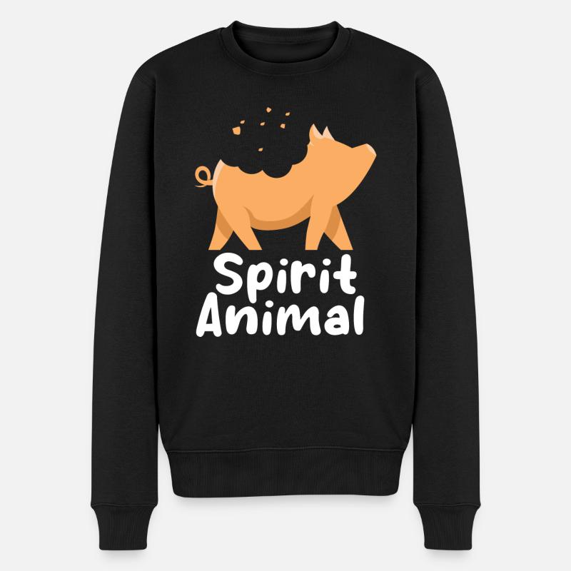 Animal Cochon - Pull Premium bio Homme - noir