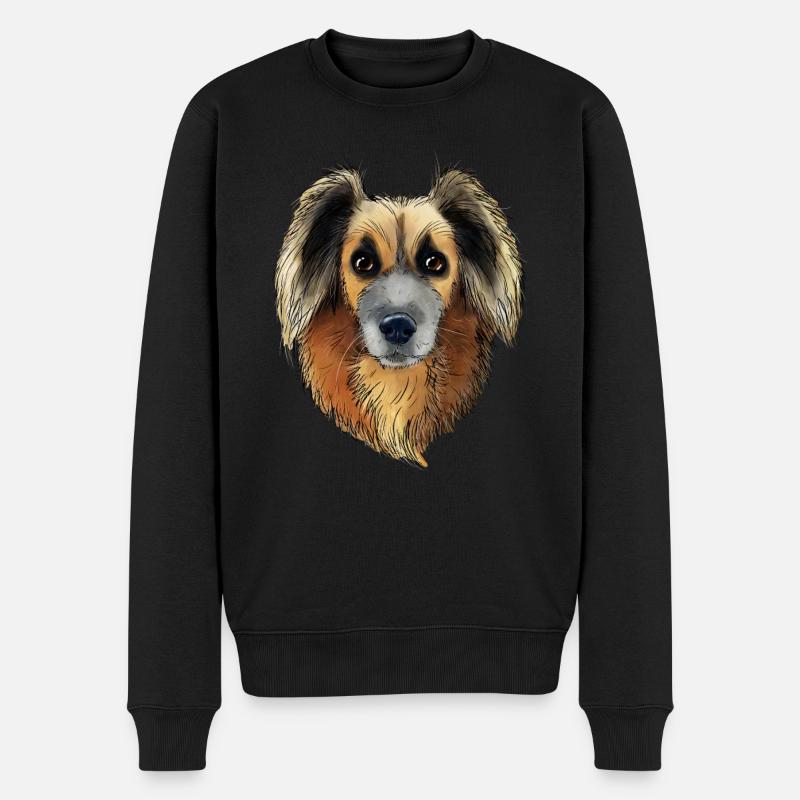 Foxy - Männer Premium Bio Pullover - Schwarz