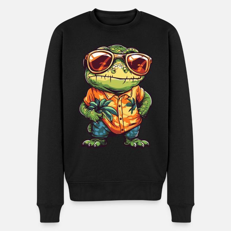 Caméléon Funny Summer - Pull Premium bio Homme - noir