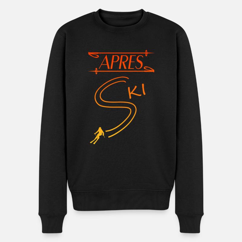 Apres Ski Tean - Männer Premium Bio Pullover - Schwarz