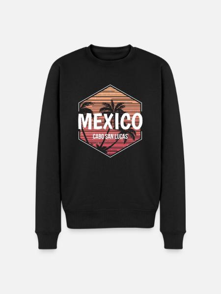 Cabo Mexico Beach Vacation Souvenir - Men's Premium Organic Jumper - black